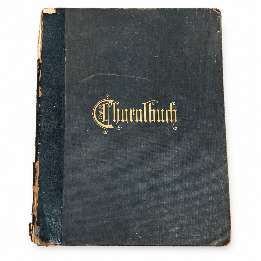 Antique 1902 German Lutheran Chorale Music Book Concordia Publishing St. Louis